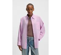 HUGO Blusa oversize fit de popelín de algodón - StyleEmista_B, 50542970 Rosa claro 38