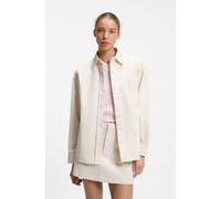 HUGO Blusa oversize fit en sarga de algodón - StyleEshy_B, 50562978 White 32