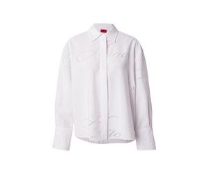 HUGO Blusa plata / blanco XXL EUR