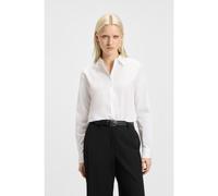 HUGO Blusa regular fit de lona de algodón elástico - StyleThe Essential Shirt, 50496339 Blanco 36