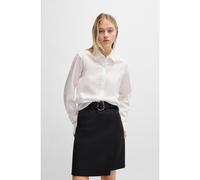 HUGO Blusa regular fit de lona de algodón elástico - StyleThe Essential Shirt, 50496339 Blanco 38