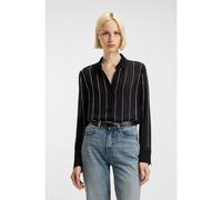 HUGO Blusa regular fit en crepé con rayas diplomáticas de estrás - StyleEldja, 50548400 Negro 34