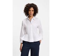 HUGO Blusa slim fit de algodón con péplum - StyleEmbrella, 50562961 Blanco 44