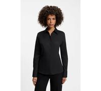 HUGO Blusa slim fit de sarga de algodón de planchado fácil - StyleThe Fitted Shirt, 50554568 Negro 40