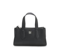 HUGO Bolso bandolera de piel sintética granulada con detalle de logo apilado metálico - StyleChris 2.0_Sh Bag Box, 50552492 Negro pcs.