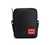 HUGO Bolso mensajero con etiqueta con logo roja - StyleEthon 2.0N_NS zip, 50492693 Negro pcs.