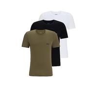 BOSS Camiseta de cuello R para hombre, pack de 3 unidades, -968 Olive / Black / White, XXL