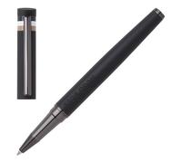 Hugo Boss Bolígrafo Loop Iconic de latón, color negro y verde oscuro, dimensiones: 11,6 x 146 mm, HSG3525A