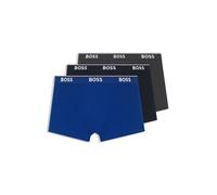 Hugo Boss Bóxer Power Pack de 3 algodón elástico con logos Azul (Open Blue 487) L