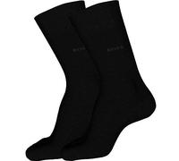 Hugo Boss Calcetines de vestir para hombre, Negro, 7-13