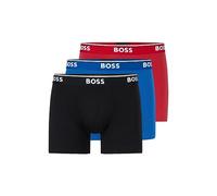 Hugo Boss - Calzoncillos Tipo bóxer para Hombre (Paquete de 3), Rojo/Azul/Negro, L