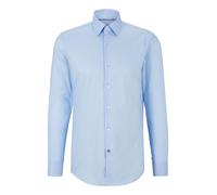 HUGO BOSS Camisa Slim Fit 50479922 Celeste Popelín De Algodón Fácil De Planchar