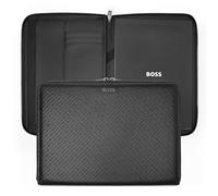 Hugo Boss Carpeta de conferencias A4 Monogram Zipped Black