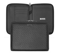 Hugo Boss Carpeta de conferencias A5 Monogram Zipped Black