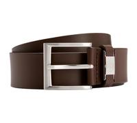 HUGO BOSS Cinturón De Piel Marrón Con Cricchetto Logo 4cm Tallas 90-110