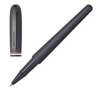 HUGO BOSS Contour Iconic HSH3415D - Bolígrafo roller de latón y aluminio (13,6 cm, tinta negra)