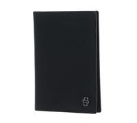 HUGO BOSS Cuero Estuche de identificación Double B Passport Case Saffiano Black Negro