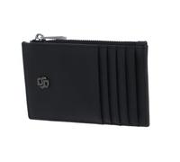 HUGO BOSS Cuero Tarjetero Double B Cardholder with Zip Saffiano Black Negro