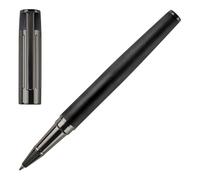 Hugo Boss Gear Ribs HSV3065A - Bolígrafo roller de latón y aluminio (13,8 cm, tinta negra)