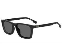 Hugo Boss Hombre BOSS 1576/CS 807/M9 Monturas ópticas Inyectado Negro Gris Cuadrada Polarizado Clip-on