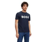HUGO BOSS Hombre Camiseta Logo Estampado Casual Manga Corta Cuello Redondo