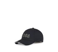 HUGO BOSS Hombre Gorra, Moderno, Negro, Talla única