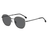 Hugo Boss Hombre Hugo Boss BOSS 1671/F/SK KJ1/M9 Gafas de sol Acero Barril de fusil Gris Redonda Polarizado