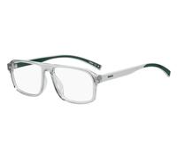HUGO Montura para gafas graduadas de acetato transparente con detalles verdes - StyleHG 1370/GKB75516, 58610522 Gris pcs.