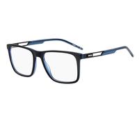 HUGO Montura para gafas graduadas de acetato negro con logo de goma en contraste - StyleHG 1386D515517, 58610518 Negro pcs.