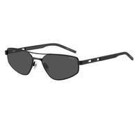 HUGO Gafas de sol de metal negro con logo perforado - StyleHG 1414/S00358IR, 58610290 Negro pcs.