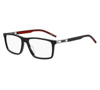 HUGO Montura para gafas graduadas de acetato negro con logo perforado - StyleHG 1416/G8075516, 58610616 Negro pcs.