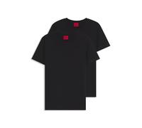HUGO Men Round, Camiseta Hombre, Negro (Black 001), Large