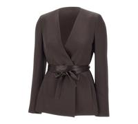 BOSS Blazer slim fit de sarga brillante - StyleJia15, 50558325 Marrón oscuro 38