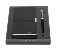 Hugo Boss Juego de bolígrafo Gear Icon y bloc de notas A6 Elegance Storyline en caja de regalo, HPBM252A