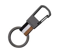 BOSS Llavero con rayas de la marca y detalles cromados oscuros - StyleKey ring Iconic, 58122588 Gris oscuro pcs.