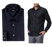 HUGO BOSS Lukas Camisa De Lino Natural Para Hombre Regular Fit Iconic Wow M