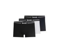 HUGO BOSS Paquete de Tres Calzoncillos de algodón elástico con Logotipos en la Cintura Talla M Color Patterned
