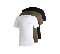 HUGO BOSS Paquete de Tres Playera s Interiores de algodón con Logo Bordado Color Multicolor Talla G, Open Miscellaneous987, L