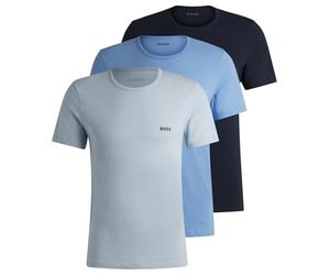 Hugo Boss Paquete de Tres Playera s Interiores de algodón con Logo Bordado, Open Miscellaneous988, L