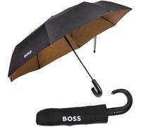 BOSS Paraguas de bolsillo negro con interior cámel - StyleUmbrella pocket Iconic Black, 58138542 Negro pcs.