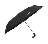 BOSS Paraguas de bolsillo de lona con monograma en negro y dorado - StylePocket umbrella Double B Black & Gold, 58467329 Negro pcs.