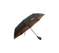 Hugo Boss Paraguas plegable Iconic Black | Apertura y cierre automáticos | Hombre Mujer Negro, negro, 103 cm Durchmesser // 64 cm Länge