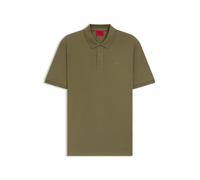HUGO BOSS Polo de piqué de algodón con Logo Estampado Talla CH Color Open Green, Open Green389, M