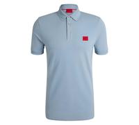 Hugo Boss Polo Slim fit de piqué de algodón con Etiqueta con Logo, Azul, S