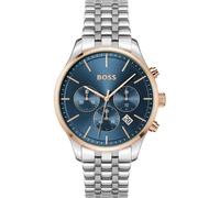 BOSS Cronógrafo con pulsera de eslabones con esfera azul - StyleAVERY, 58138480 Plata pcs.