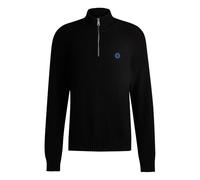 HUGO BOSS Selioh Cardigan Cortado, Negro, M para Hombre