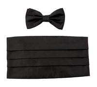 HUGO BOSS Set Regalo Corbata de Moño y Pajarita de Seda 100% Negro