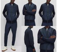 HUGO BOSS Skiles 38 Sudadera Cremallera Bomber Blouson Híbrida Azul L