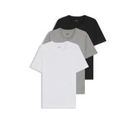 BOSS Camisetas Pack de 3 RN 3P Classic Gris moteado / Negro / Blanco Talla M