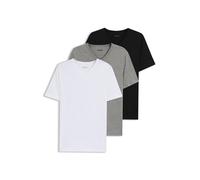BOSS Camiseta térmica 'Classic' gris moteado / negro / blanco S gris moteado / negro / blanco
